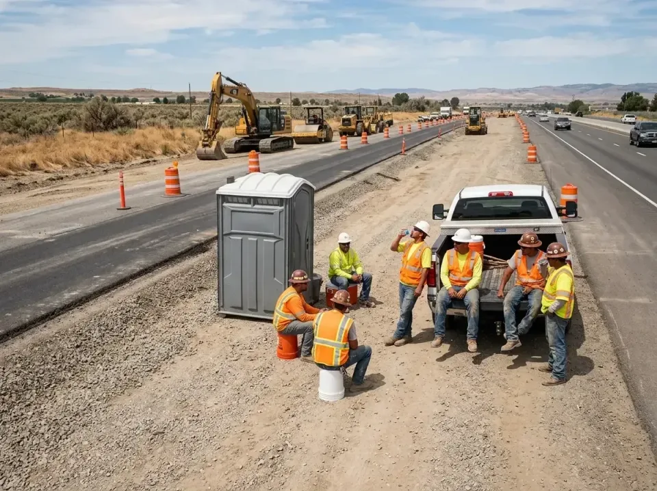 highway-road-construction-crew-007 — frequently asked questions, Porta Potty and Restroom Rentals in Roseville, CA